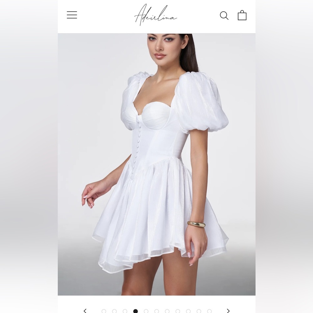 Adeirlina Bridal White Mini Dress